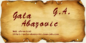 Gala Abazović vizit kartica